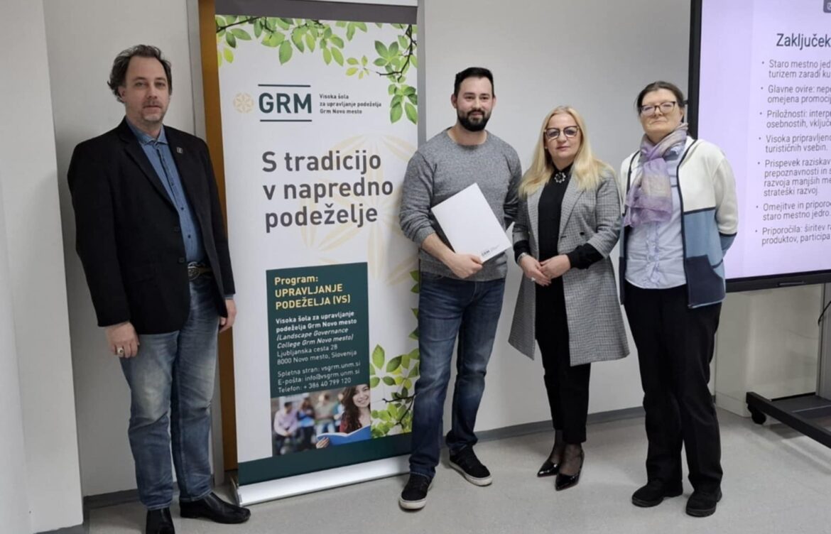 Uspešen zagovor diplomske naloge o trajnostnem turizmu v Krškem