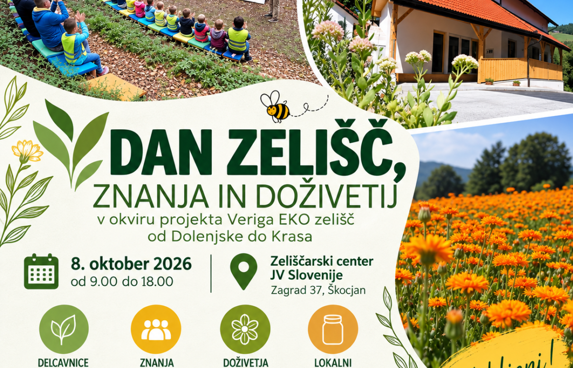 Dan zelišč, znanja in doživetij v Zeliščarskem centru JV Slovenije